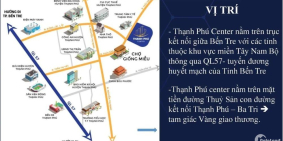 Đất nền trung tâm thị trấn Thạnh Phú, Chỉ 490 triệu đồng 100 m2