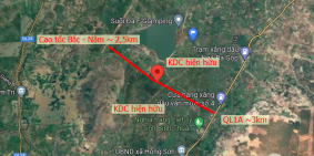 Bán đất vườn 3277m2 Hồng Sơn, huyện Hàm Thuận Bắc, cách QL1A 3km, KDC hiện hữu