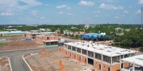 Chỉ với 1100tr sở hữu ngay căn shophouse 1 trệt 2 lầu với diện tích 100m2