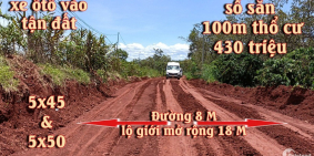 bình phước đất nền thổ cư view hồ sổ sẵn