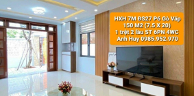 Nhà HXH Đường Số 27 P6 Gò Vấp 3T BTCT 150 M2 (7.5 X 20) 16.7 tỷ LH 0985.952.970