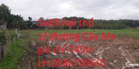 Đất nền Gò Dầu giá rẻ 5x45 full thổ giá chỉ 745tr:gần KCN