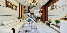 Bán Nhà 4 Tầng Đtô Hiệu 4.5x16m Shr Đường Ô Tô 12m Gần T.T thương mại