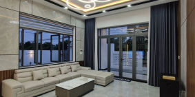 BÁN NHÀ BIỆT THỰ VƯỜN, SÂN ĐẬU 2 ÔTÔ, LÊ VĂN LƯƠNG, NHÀ BÈ,7.1x25.5, GIÁ 6.5 TỶ