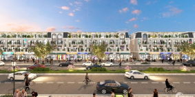 Bán nhà 4 tầng(1 trệt, 2 lầu, 1 tum) trung tâm thành phố Đức Hòa trong tương lai