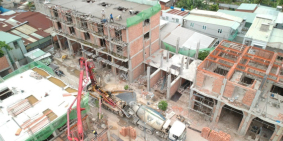 Bán Dãy nhà phố Khu Cao Cấp Thạnh Lộc-DT 205m2 1 trệt 3 lầu TT 30%