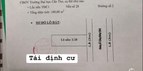 Nền đẹp đường số 2 khu cán bộ giáo viên Đại học Cần Thơ