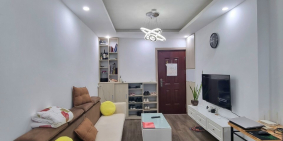 Bán căn chung cư cát tường eco, full đồ, 2 ngủ, 2 vs. mặt hướng cục thuế, tầng