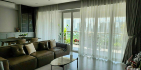 Bán căn hộ sân vườn view sông thoáng mát 140m, 3pn, 2wc, full nội thất cao cấp