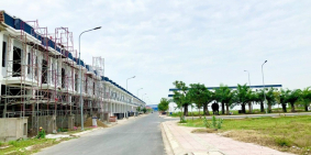 Cần bán lô góc đất nền dự án 75m2, MT đường 12m gần chợ đầu mối Bình Điền