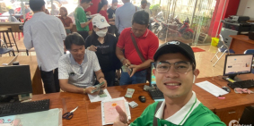 bán gấp 3 nền đất thổ cư mặt tiền đường 18m sổ hồng riêng KDC Nghĩa Bình