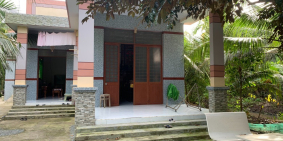 NHÀ VƯỜN ĐƯỜNG XE 16 CHỖ GẦN TRUNG TÂM THỊ TRẤN GIỒNG TRÔM