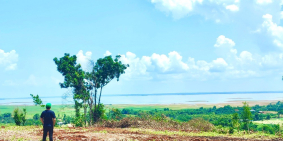 bán sào đất view hồ, 590tr, sổ sẵn