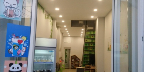 Bán nhà mặt tiền đường, gần chợ, trường học, đang kinh doanh trà sữa