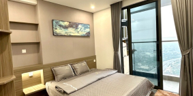 Cho thuê căn góc 2 ngủ full đồ cực đẹp tại dự án cao cấp Hoàng Huy Grand Tower.