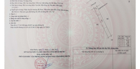 Bán gấp lô đất 225m2 kèm 100m2 thổ - sổ sẳn - giá chưa tới 2tr/m2 tại Bù Đăng