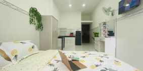Căn hộ studio full nội thất, bancol siêu to ngay mặt tiền đường gần Lotte, TĐTU