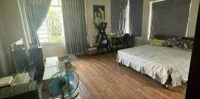 CHO THUÊ BIỆT THỰ mặt tiền đường số 64 tân quy đông - Dt: 12m x 20m-3 lầu-5pn