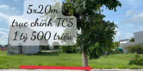 Cần bán lô đất Trục Chính TC5  trong KDC Cát Tường - 5x20m - 1ty500 triệu