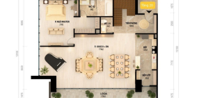 Kề phố - gần sông cạnh hồ penthouse 1 DA Khai Sơn City 7.7tyr/căn 4PN 167m2