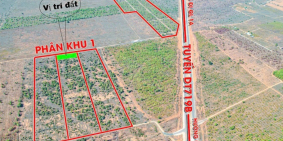 lô đất 3 mặt tiền đường vị trí đẹp cách Novaworld Phan Thiết chỉ 4km