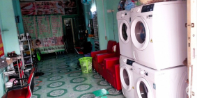Sang tiệm tóc kết hợp giặt sấy 100m2 1pn mặt tiền đường 2 Trường Thọ