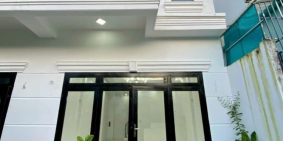 Bán nhà lầu mới đường ô tô , Phước Thạnh, tp mỹ tho