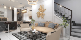 bán nhà Phước Điền 1 trệt 1 lầu liền kề Thuận An Chiết khấu lên đến 7% sổ sẵn