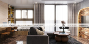 Vinhome smart city, bán cắt lỗ căn hộ 1 ngủ 1 + 1, full nội thất cao cấp - 43,5m