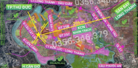 Bán 2400m2 đất thổ Nhơn Trạch, 2 mặt tiền đường, cách Tp.Thủ Đức 7km.