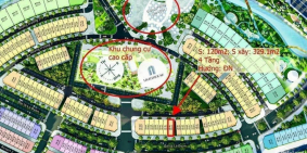 Bán căn xẻ khe 4 tầng trục chính Lê Duẩn, Ecopark, TPHD, 120m2, mt 6m, KD sầm u