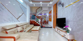 Nhà đẹp hẻm xe tải 4x15m Lê Văn Thọ, phường 9, Gò Vấp, 4 lầu, full nội thất = 7.