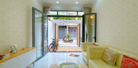 Nhà đẹp hẻm ô tô thông, phường 14, Gò Vấp, 3.4x15m, 3 lầu, Full nội thất = 6.5 t
