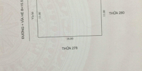 Bán đất hướng tây 176m2, mặt tiền 11m khu Biệt Thự Đỉnh Long, ph Tân Bình, TP HD