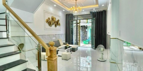 Bán nhà mới Chiến Lược, Bình Tân, 3tầng, 4x12, hẻm xe hơi, giá 4tỷ6,