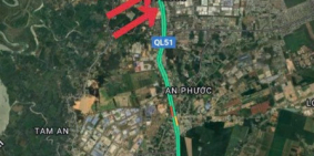 Bán 1 số lô mặt tiền QL 51 từ cổng 11 đến Long Thành