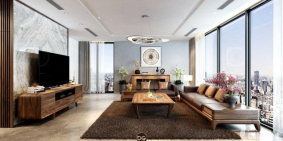 Căn góc 3PN ( 118m2) view Hồ Tây chung cư cao cấp quận Tây Hồ đường Xuân La.