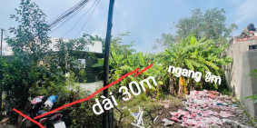 Đất  2 mặt tiền full thổ cư đất ở đô thị nở hậu chữ L đuôi ngang 30m mặt tiền 4,