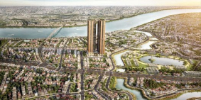 Chỉ 32tr/m2 tại căn hộ view sông Sài Gòn A&T Sky Garden, 2p vào Sài Gòn