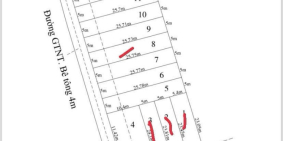 đất nền sổ đỏ khu dân cư 125m2 giá 490triệu lô, lạc tấn, tân trụ Long An