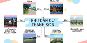  Lô góc 3 mặt tiền - ĐẤT FULL THỔ CƯ - chỉ 340 triệu tại xã Hợp Thanh -  Hoà B