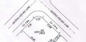 Bán nền góc 2 MT đường B13 và B16 KDC 91B . DT 198m2