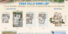VILLA SONG LẬP – BLANCA CITY VŨNG TÀU CK 8% TT SỚM LS 0%/24 THÁNG - LÔ CỰC HIẾM