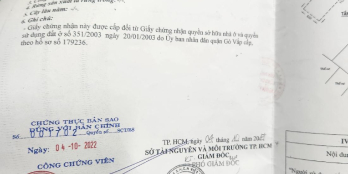 Nhà hẻm ô tô ra vào 111,6m2, đường Phạm Văn Chiêu, Q.Gò Vấp