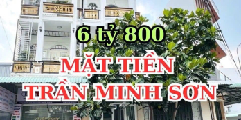 NHÀ 1 TRỆT 2 LẦU MỚI ĐẸP - MẶT TIỀN ĐƯỜNG TRẦN MINH SƠN - KHU DÂN CƯ ĐẠI HỌC Y D