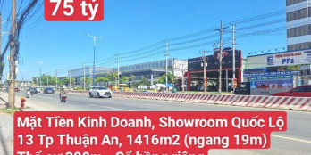Mặt Tiền Kinh Doanh Kho Xưởng Showroom Quốc Lộ 13 P. Thuận Giao Tp HCM