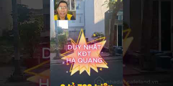 Sốc nặng - duy nhất tại KĐT Hà Quang - không nổi 4 tỷ