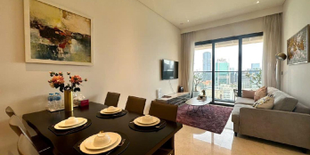 Cho thuê 3 phòng ngủ The MarQ Quận 1. Giá 66 triệu full nội thất.