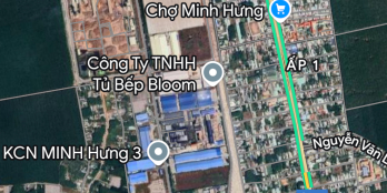 Bán lô đất 5x25m ngay KCN Minh Hưng 3. Giá chỉ 600tr, có thổ cư tiện xây trọ