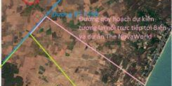 ĐÂT NỀN PHAN THIẾT–KỀ NOVAWORD(NOVALAND)-MẶT TIỀN DT719B–1000M2/650TR-SHR CALL:0931362633
